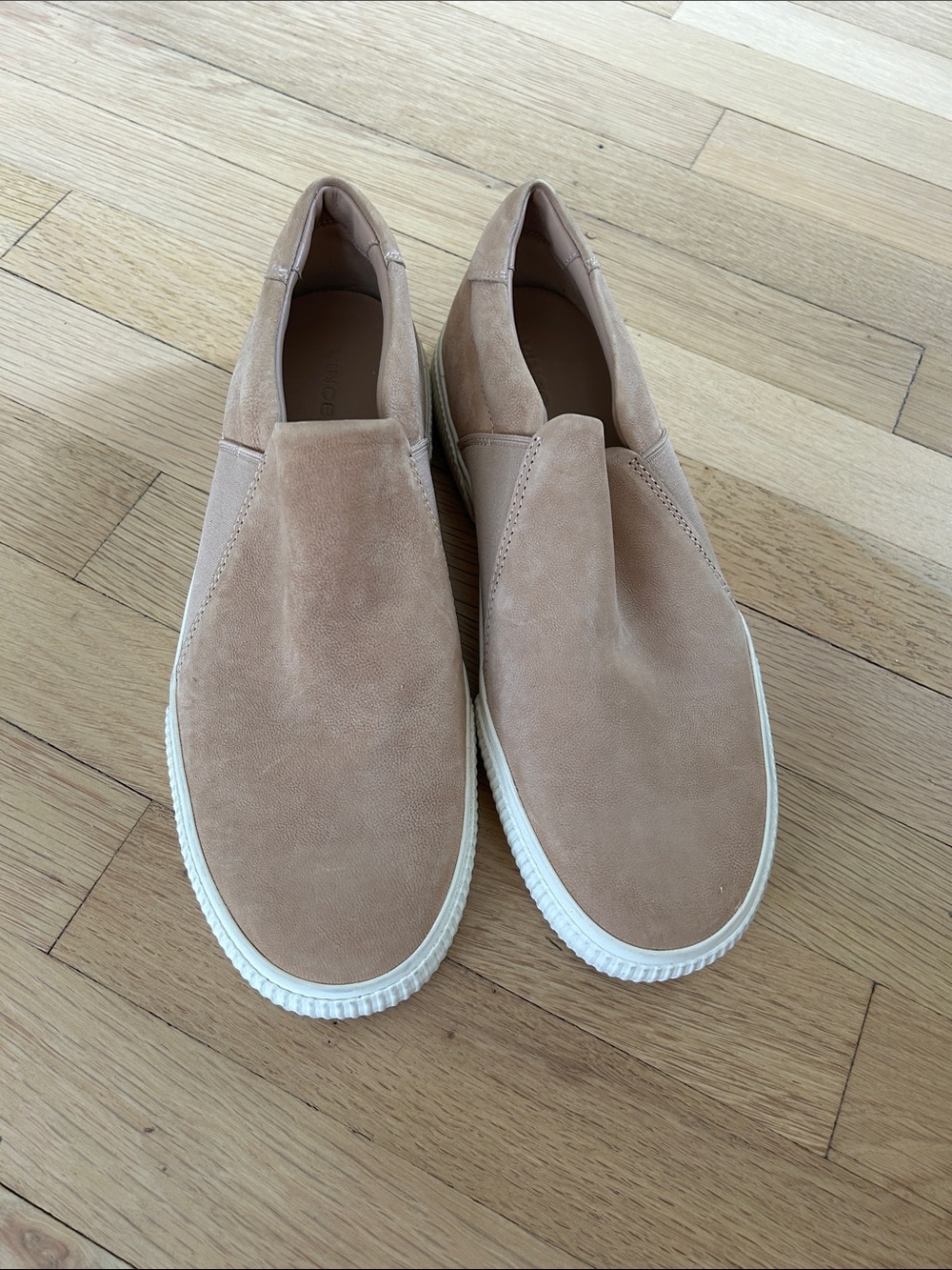Vince Women's Slip-On Suede Flats in Tan